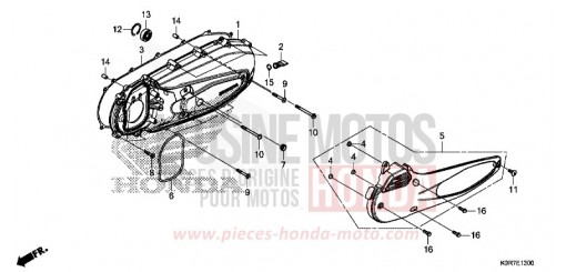 PANNEAU LATERAL GAUCHE SH125ADN de 2022